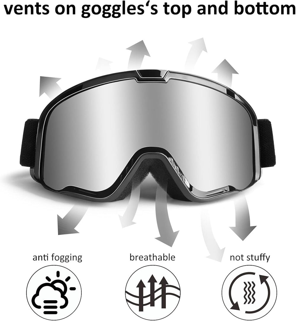 Motocross Goggles for Adult ATV, Motorcycle, Dirtbike & Offroad