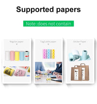 Mini Bliuetooth Wireless Thermal Printer Paper Sticker Label Printer