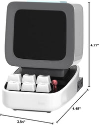 Ditoo Retro Pixel Art 15W Bluetooth Speaker,Cute Speaker with Alarm,White Noise & Mini Games,Iconic Desk Setup Speaker with 16X16 LED App Controlled Front Screen,Gifts for Anyone (White)