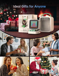 Ditoo Retro Pixel Art 15W Bluetooth Speaker,Cute Speaker with Alarm,White Noise & Mini Games,Iconic Desk Setup Speaker with 16X16 LED App Controlled Front Screen,Gifts for Anyone (White)